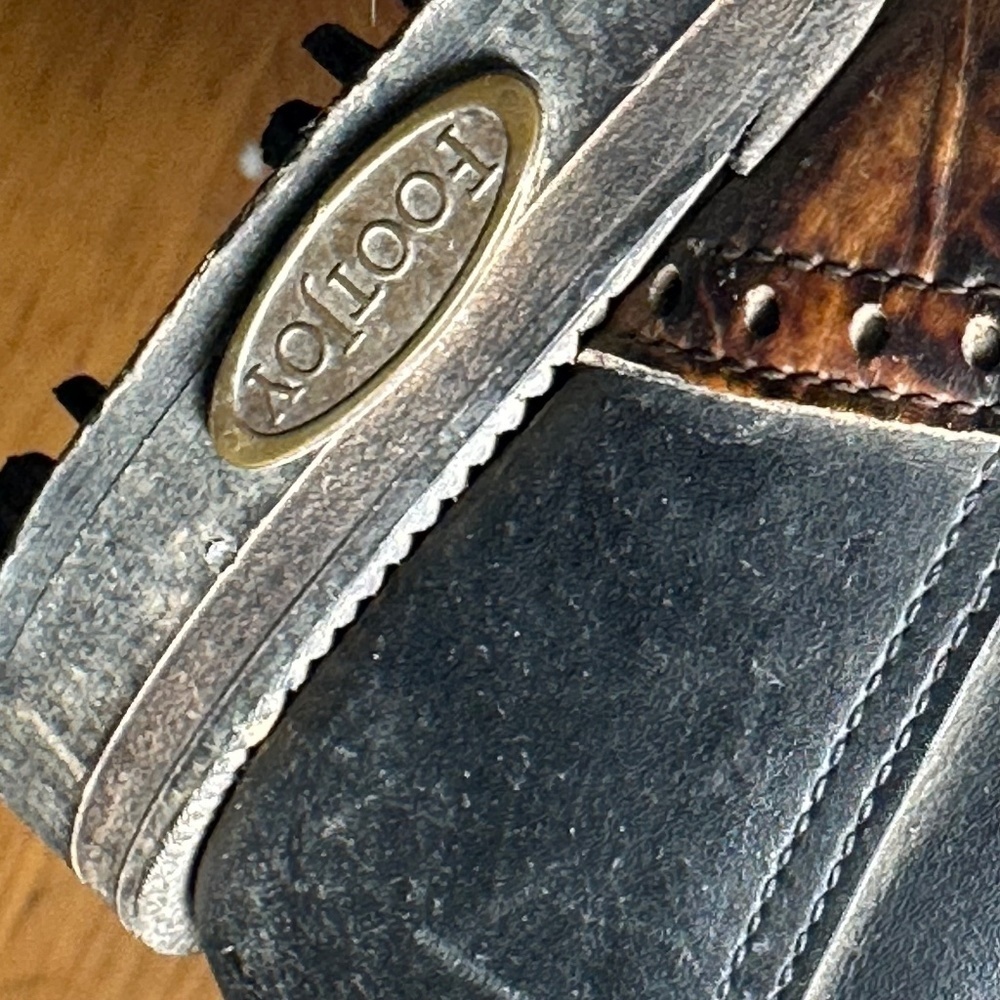 FootJoy Golf Brown Black Leather Cleets Athletic Golfing Golfer Shoes - Picture 8 of 12
